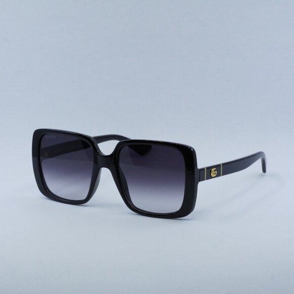 Gucci GG0632S 001 Sunglasses Black Square Frame, Grey Lenses main image 7
